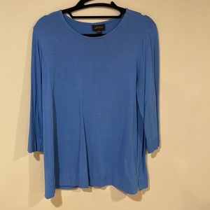 J.Jill Wearever Collection Blue Shirt
